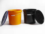 21 L round plastic bucket (container) with lid from manufacturer Prime Box (UA) - photo 1
