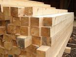 Beam - sawn timber, dry beam. - photo 2