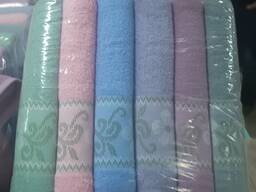 Махровые банные полотенца ( 6, 12 шт), упаковками