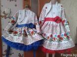 Платья детские и взрослые в украинском стиле, хлопок - фото 5
